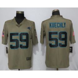 Cheap Luke Kuechly Panthers Jersey From China Salute To Service #59
