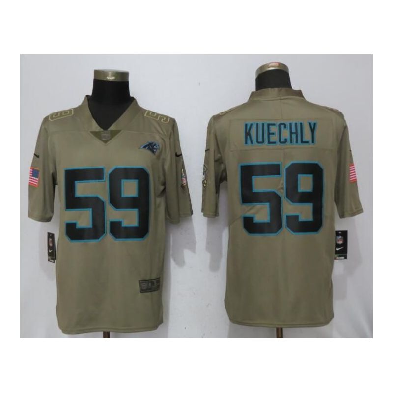Cheap Luke Kuechly Panthers Jersey From China Salute To Service #59
