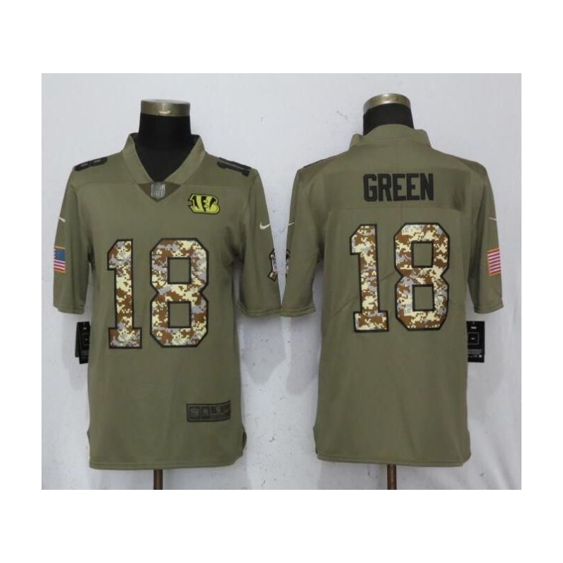 Cheap AJ Green Bengals Jersey From China Salute To Service #18