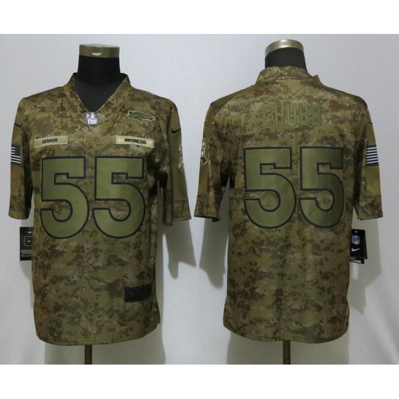 Cheap Bradley Chubb Broncos Jersey From China Salute To Service #55