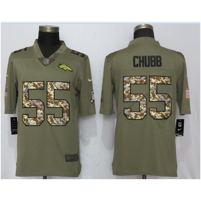 Cheap Bradley Chubb Broncos Jersey From China Salute To Service #55