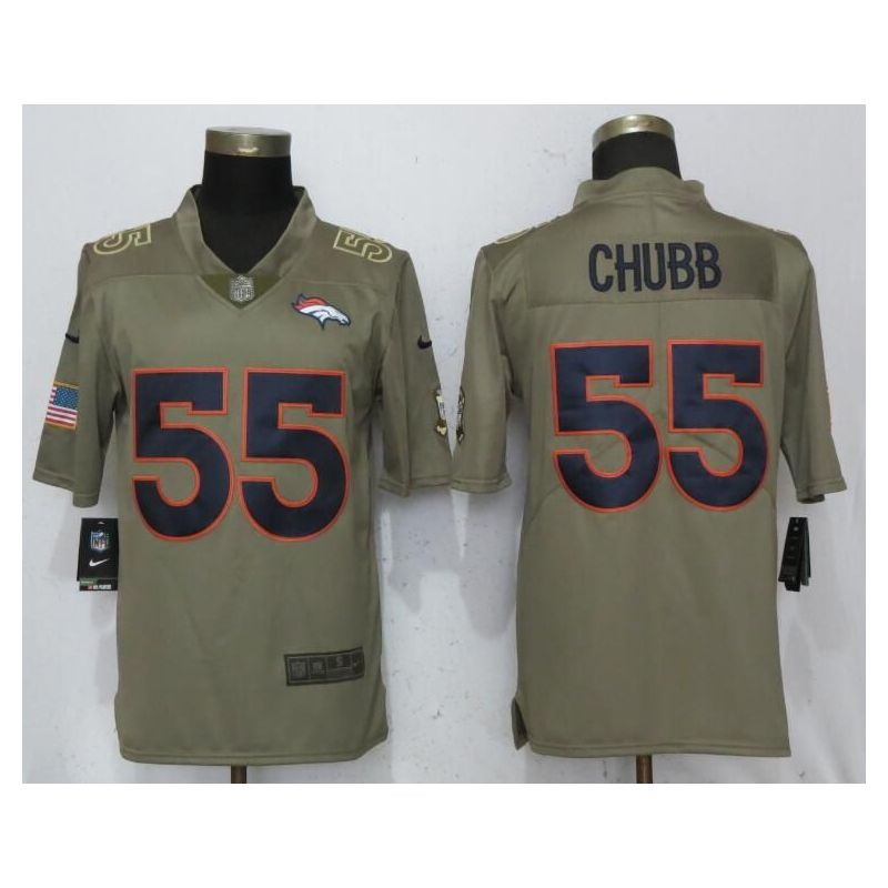 Cheap Bradley Chubb Broncos Jersey From China Salute To Service #55