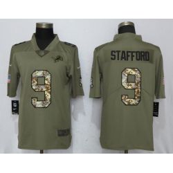 Cheap Matthew Stafford Lions Jersey From China Salute To Service #9