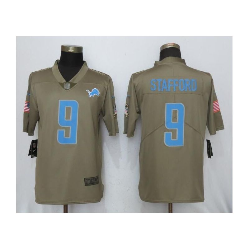 Cheap Matthew Stafford Lions Jersey From China Salute To Service #9