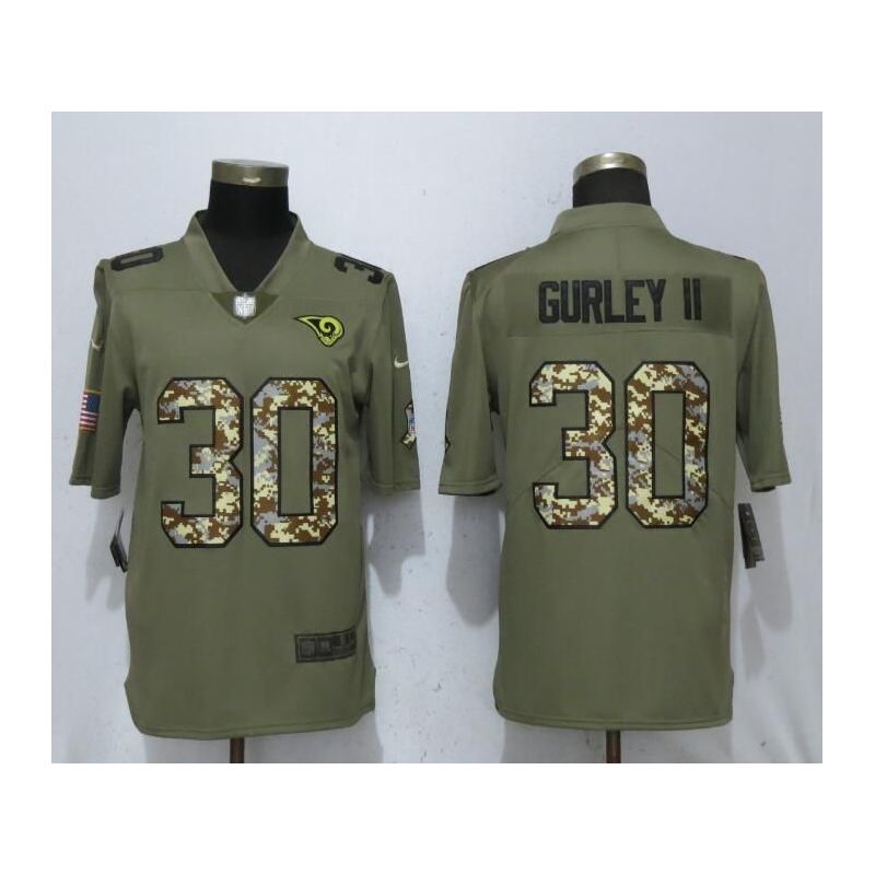 Cheap Todd Gurley II Rams Jersey From China Salute To Service #30