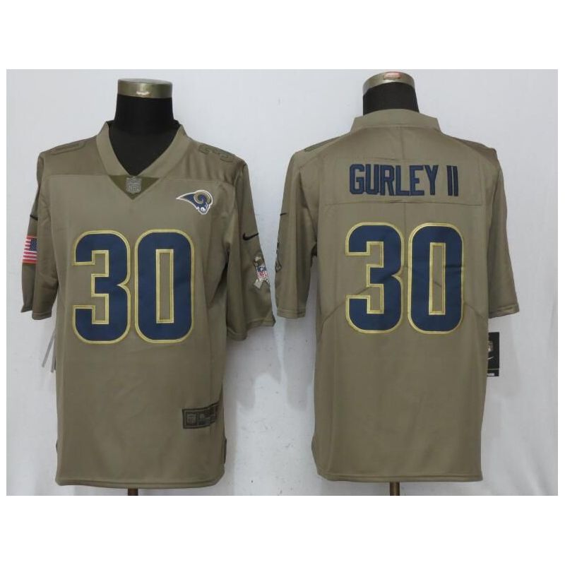 Cheap Todd Gurley II Rams Jersey From China Salute To Service #30