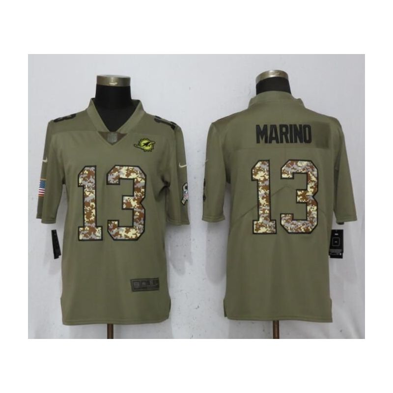 Cheap Dan Marino Dolphins Jersey From China Salute To Service #13