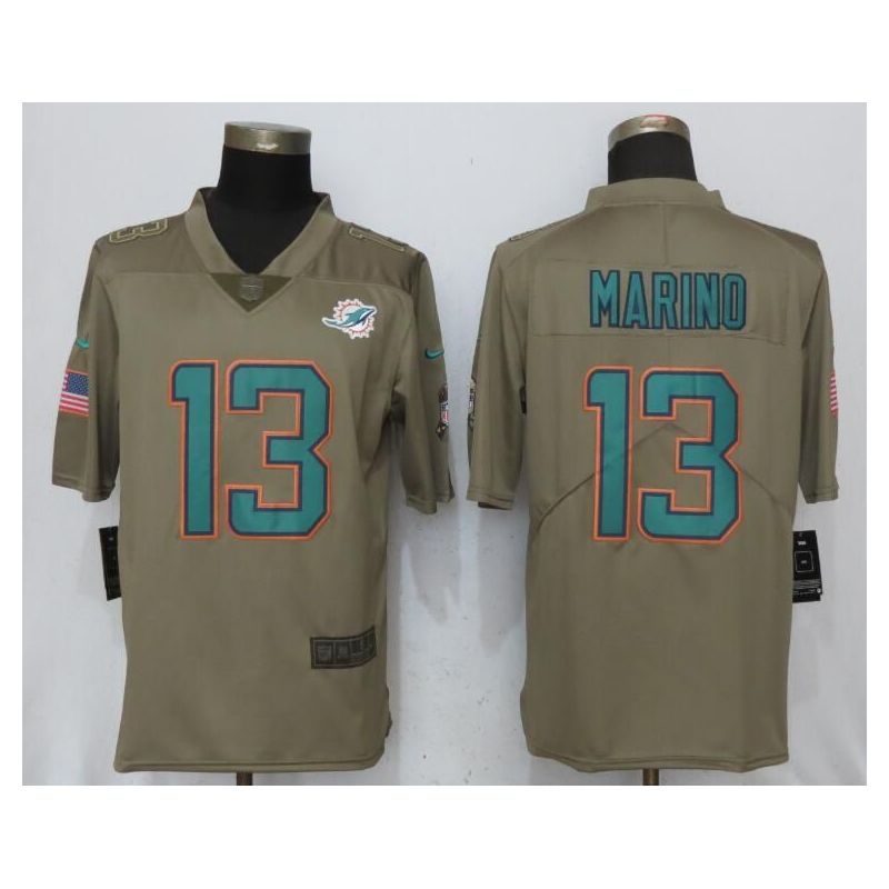 Cheap Dan Marino Dolphins Jersey From China Salute To Service #13