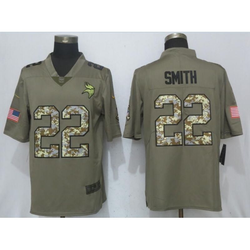 Cheap Harrison Smith Vikings Jersey From China Salute To Service #22