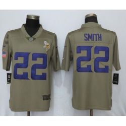 Cheap Harrison Smith Vikings Jersey From China Salute To Service #22