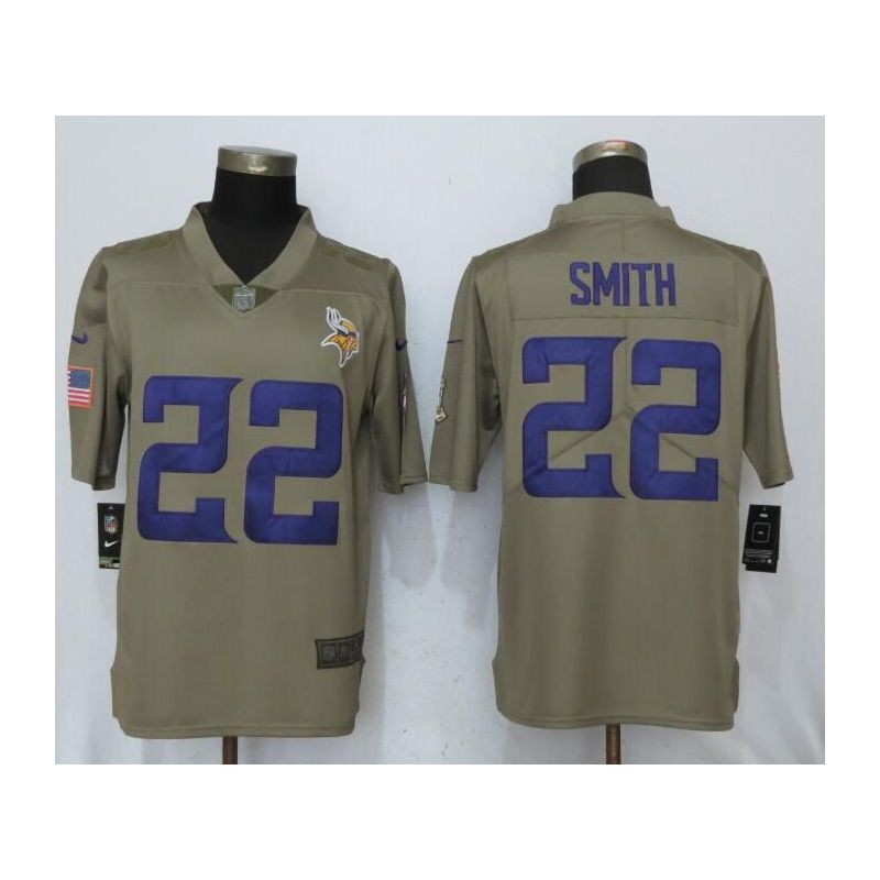 Cheap Harrison Smith Vikings Jersey From China Salute To Service #22