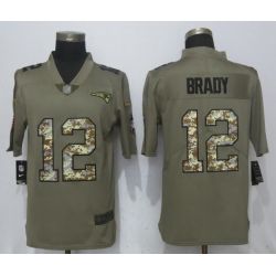 Cheap Tom Brady Patriots Jersey From China Salute To Service #12