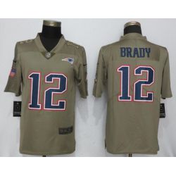 Cheap Tom Brady Patriots Jersey From China Salute To Service #12