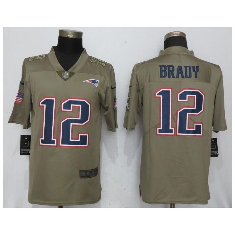 Cheap Tom Brady Patriots Jersey From China Salute To Service #12