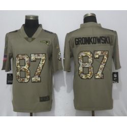 Cheap Rob Gronkowski Patriots Jersey From China Salute To Service #87