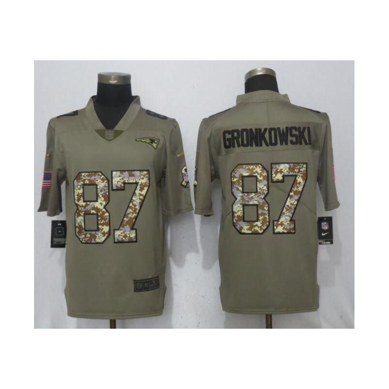 Cheap Rob Gronkowski Patriots Jersey From China Salute To Service #87