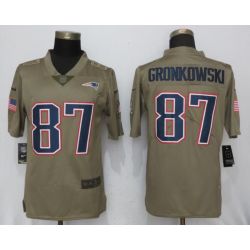 Cheap Rob Gronkowski Patriots Jersey From China Salute To Service #87