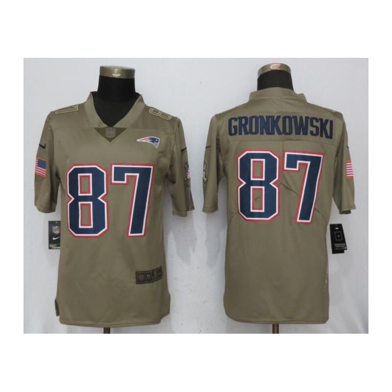 Cheap Rob Gronkowski Patriots Jersey From China Salute To Service #87