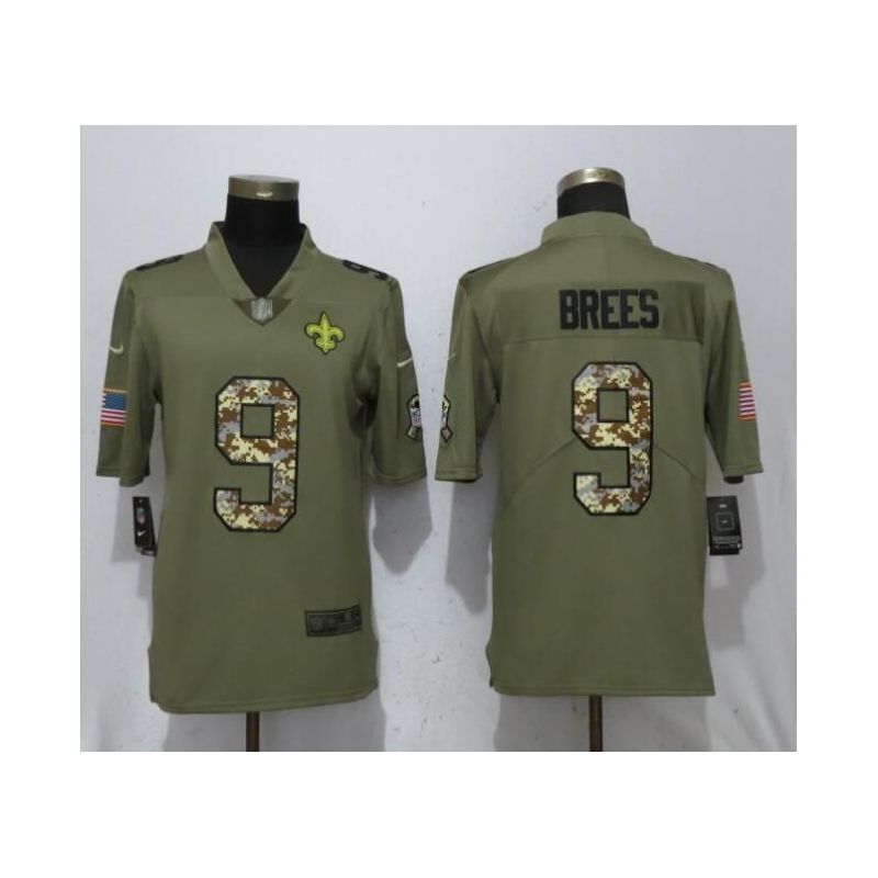 Cheap Drew Brees Saints Jersey From China Salute To Service #9