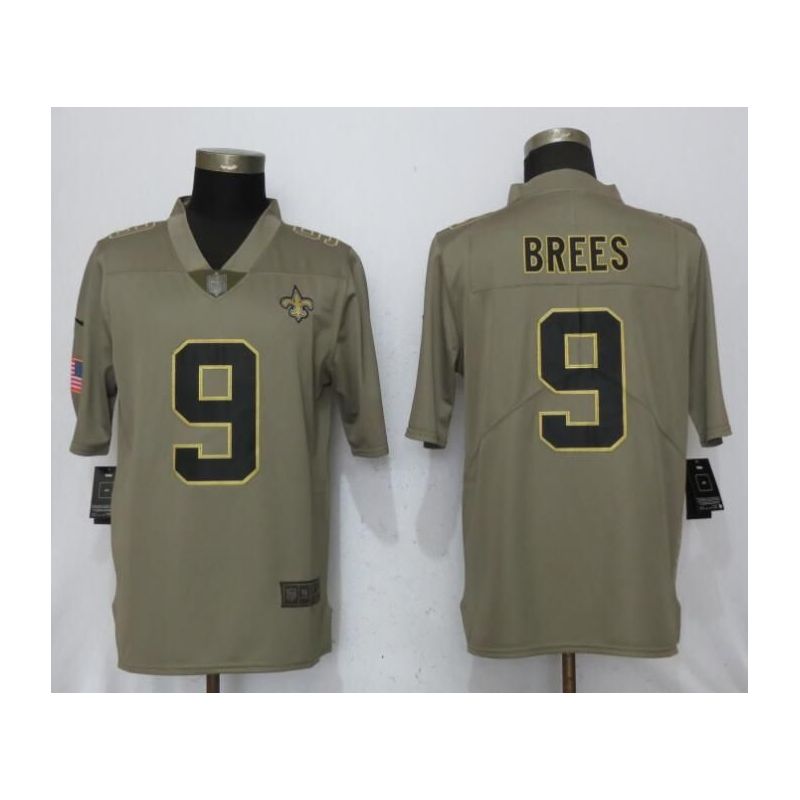 Cheap Drew Brees Saints Jersey From China Salute To Service #9