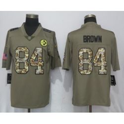 Cheap Antonio Brown Steelers Jersey From China Salute To Service #84