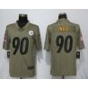 Cheap TJ Watt Steelers Jersey From China Salute To Service #90