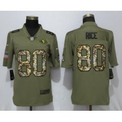 Cheap Jerry Rice 49ers Jersey From China Salute To Service #80