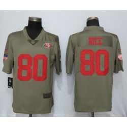 Cheap Jerry Rice 49ers Jersey From China Salute To Service #80