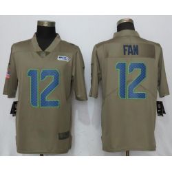 Cheap 12th Fan Seahawks Jersey From China Salute To Service #12