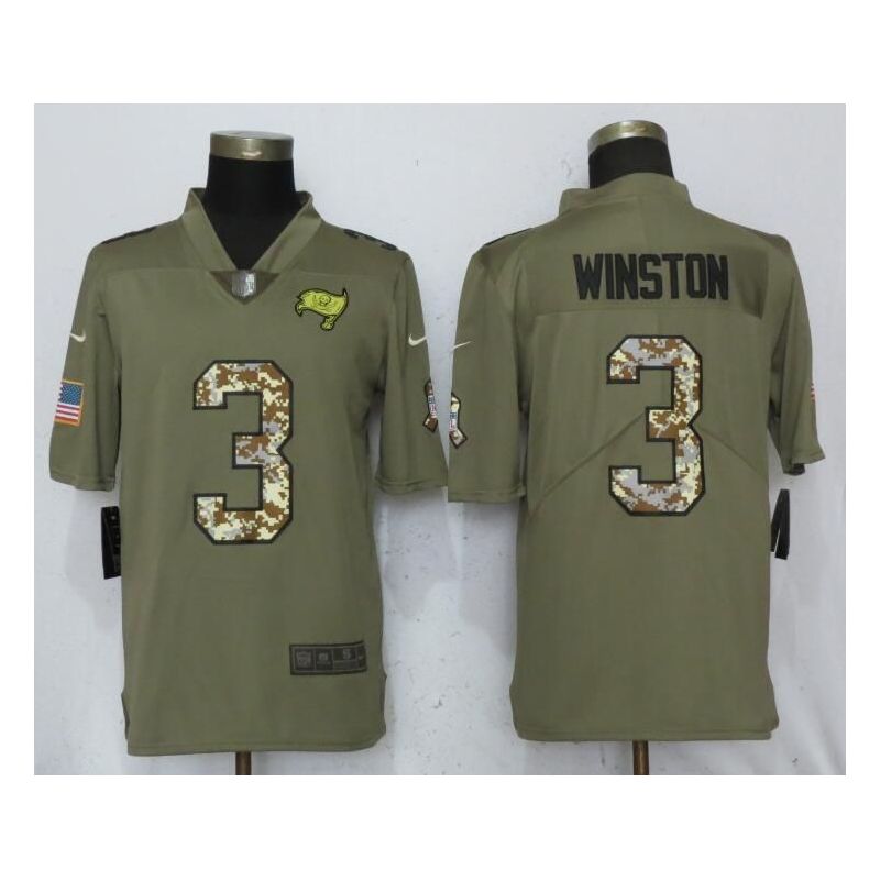 Cheap Jameis Winston Buccaneers Jersey From China Salute To Service #3