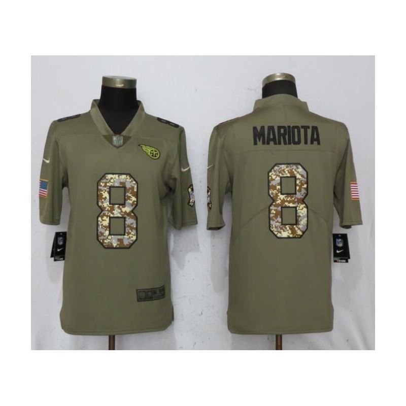 Cheap Marcus Mariota Titans Jersey From China Salute To Service #8