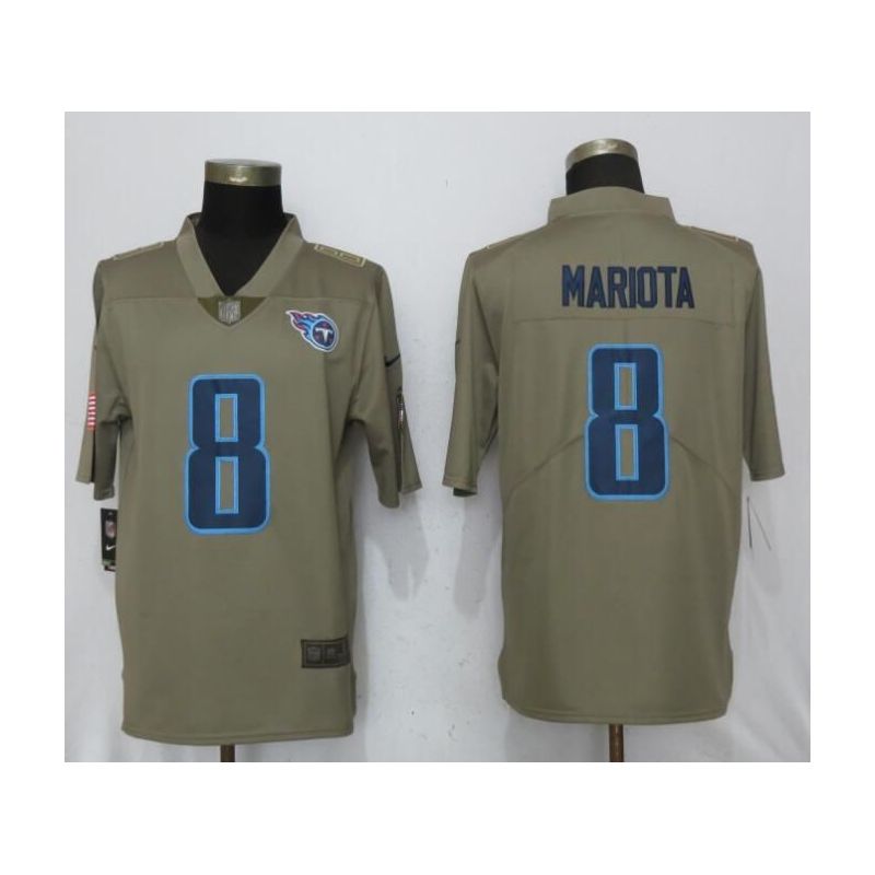 Cheap Marcus Mariota Titans Jersey From China Salute To Service #8