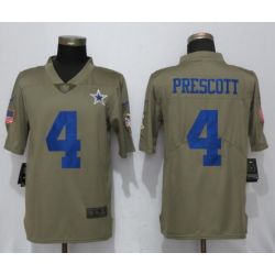 Cheap Dak Prescott Cowboys Jersey From China Salute To Service #4