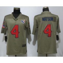 Cheap Deshaun Watson Texans Jersey From China Salute To Service #4