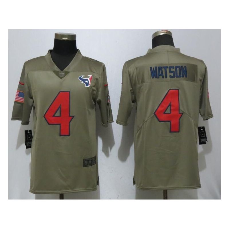 Cheap Deshaun Watson Texans Jersey From China Salute To Service #4