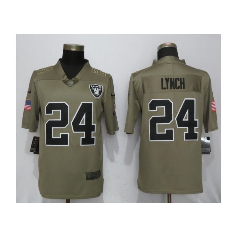 Cheap Marshawn Lynch Raiders Jersey From China Salute To Service #24