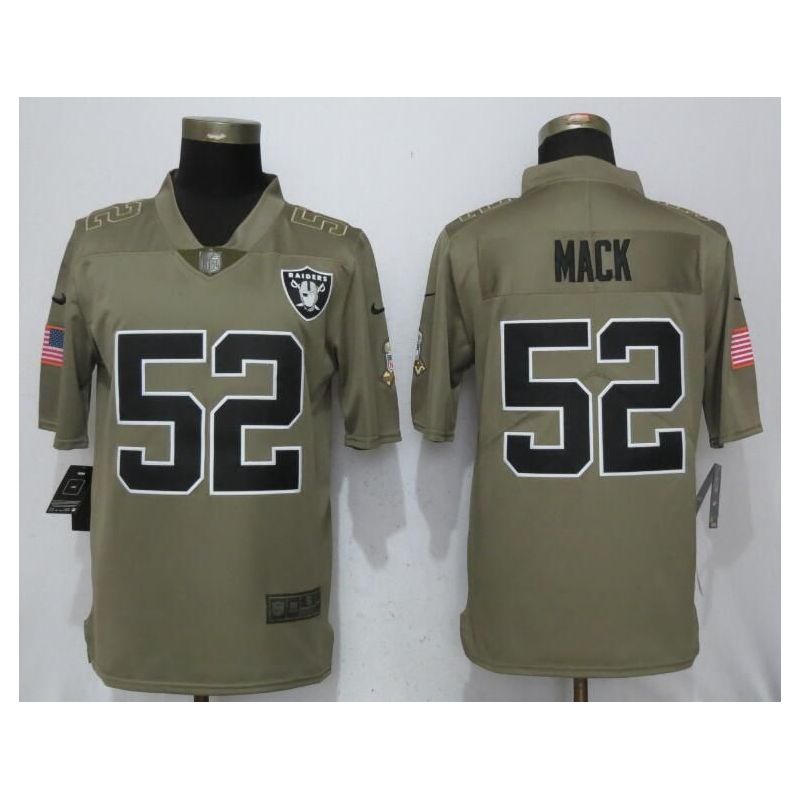 Cheap Khalil Mack Raiders Jersey From China Salute To Service #52