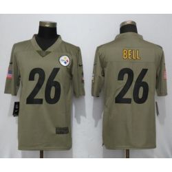 Cheap LeVeon Bell Steelers Jersey From China Salute To Service #26