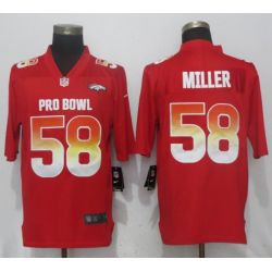 Cheap Von Miller Broncos Jersey From China Red 2018 Pro Bowl #58