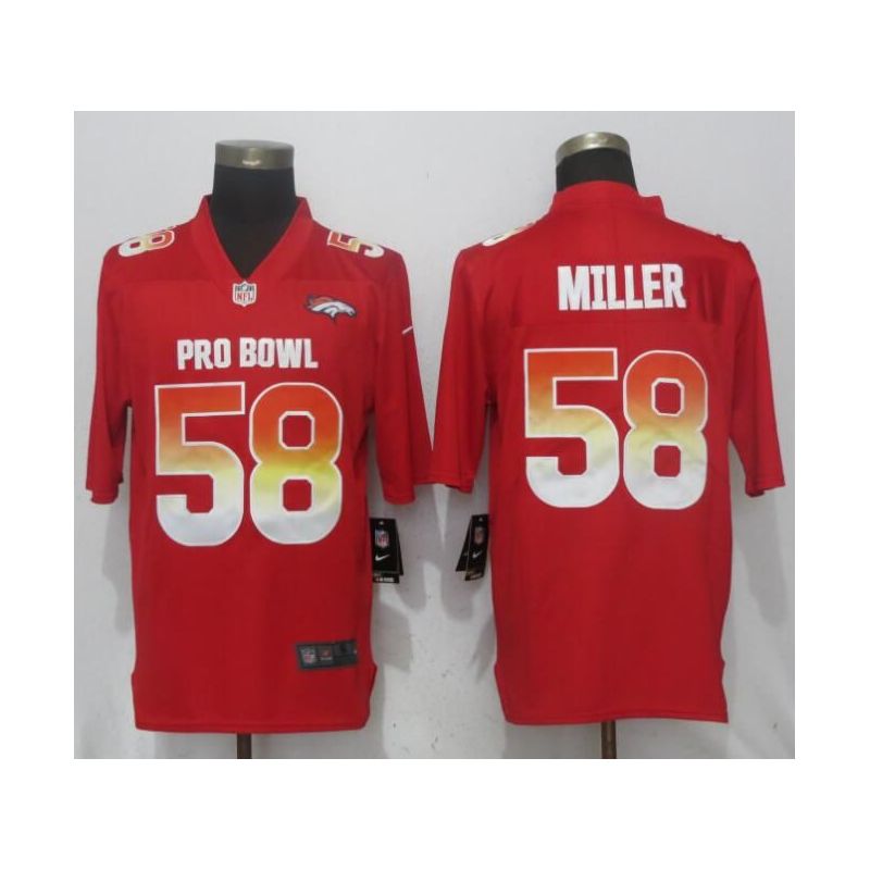 Cheap Von Miller Broncos Jersey From China Red 2018 Pro Bowl #58