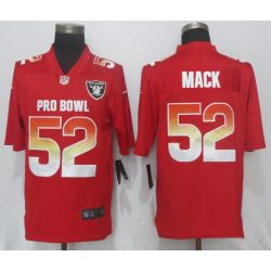 Cheap Khalil Mack Raiders Jersey From China Red 2018 Pro Bowl #52