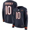 Cheap Mitchell Trubisky Bears Jersey From China Blue Therma Long Sleeve #10