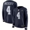 Cheap Dak Prescott Cowboys Jersey From China Blue Therma Long Sleeve #4