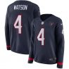 Cheap Deshaun Watson Texans Jersey From China Blue Therma Long Sleeve #4