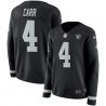 Cheap Derek Carr Raiders Jersey From China Black Therma Long Sleeve #4