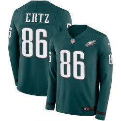 Cheap Zach Ertz Eagles Jersey From China Green Therma Long Sleeve #86