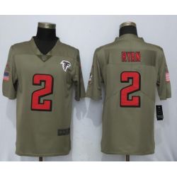 Cheap Matt Ryan Falcons Jersey From China Olive Salute To Service #2