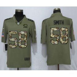 Cheap Roquan Smith Bears Jersey From China Olive Salute To Service with camo font #58