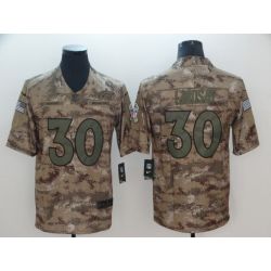 Cheap Phillip Lindsay Broncos Jersey From China Camo Salute To Service #30