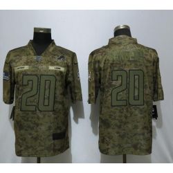 Cheap Barry Sanders Lions Jersey From China Camo Salute To Service #20